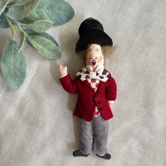 Gladys Boalt Mad Hatter Ornament Alice in Wonderland 1980 Signed Collectable - Picture 1 of 8